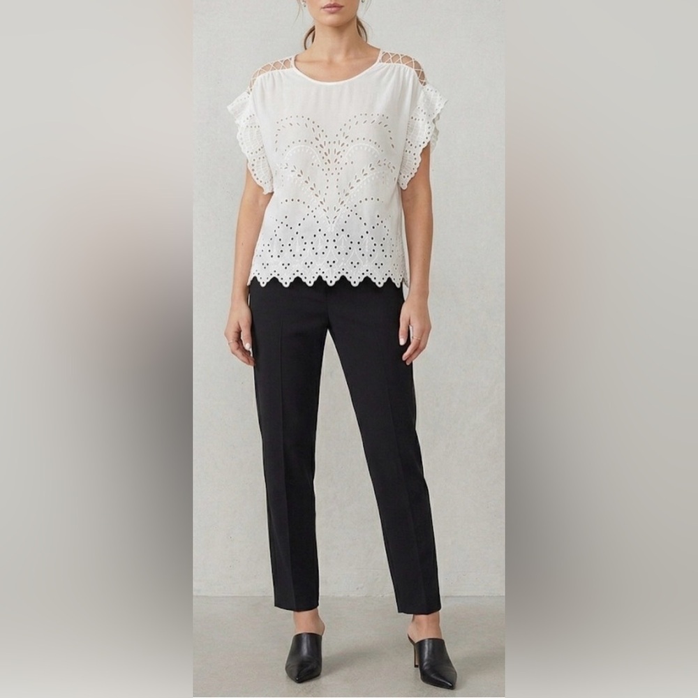 IRO White Lace Women's Top